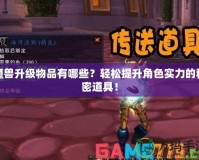 魔獸升級物品有哪些？輕松提升角色實力的秘密道具！