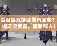 使命召喚雙持武器有哪些？掌握這些武器，超越敵人！