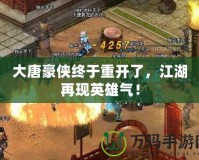 大唐豪俠終于重開了，江湖再現英雄氣！