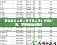 英雄聯盟火柴人動畫劫大戰：極限對決，掌控命運的瞬間