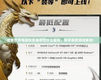 魔獸世界電腦配置推薦性價比最高，暢享極致游戲體驗！