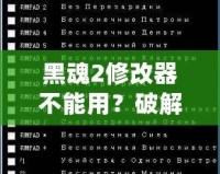 黑魂2修改器不能用？破解之道讓你重拾游戲樂趣！