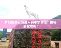 夢幻西游云游道人副本怎么進？揭秘最全攻略！