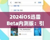 2024iOS迅雷Beta內測版：引領下載革命，體驗前所未有的極速快感！