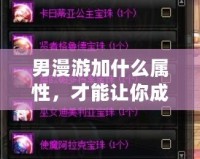 男漫游加什么屬性，才能讓你成為最強(qiáng)存在？