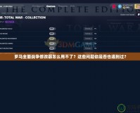 羅馬全面戰爭修改器怎么用不了？這些問題你是否也遇到過？