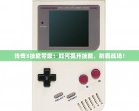 傳奇3技能等級：如何提升技能，制霸戰(zhàn)場！