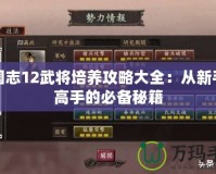 三國志12武將培養攻略大全：從新手到高手的必備秘籍