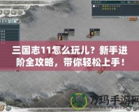 三國志11怎么玩兒？新手進階全攻略，帶你輕松上手！