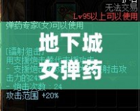 地下城女彈藥護(hù)石選什么？打造無敵戰(zhàn)力的終極指南！