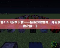 《我的世界1.6.5版本下載——暢游方塊世界，開啟屬于你的冒險之旅！》