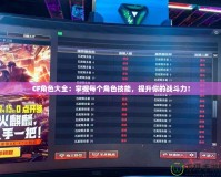 CF角色大全：掌握每個角色技能，提升你的戰斗力！