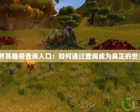 魔獸世界英雄榜查詢?nèi)肟冢喝绾瓮ㄟ^(guò)查詢成為真正的世界英雄？