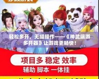 輕松多開(kāi)，無(wú)縫操作——《神武端游多開(kāi)器》讓游戲更暢快！