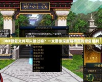 DNF修復文件可以跳過嘛？一文帶你深度解析游戲修復機制