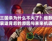 三國殺為什么不火了？細數衰退背后的原因與未來機遇