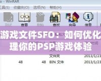 PSP游戲文件SFO：如何優化和管理你的PSP游戲體驗