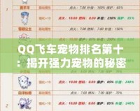 QQ飛車寵物排名第十：揭開強力寵物的秘密，成就極速王者