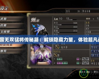 真三國無雙猛將傳秘籍：解鎖隱藏力量，體驗超凡戰斗！
