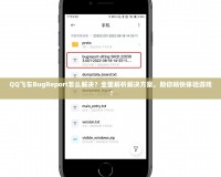 QQ飛車BugReport怎么解決？全面解析解決方案，助你暢快體驗游戲！
