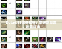 Dota6.83裝備解析：掌握新潮流，制霸戰(zhàn)場