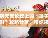 大唐無(wú)雙論壇上的“矮子少年游”攻略分享，帶你領(lǐng)略別樣江湖之美