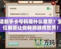 問(wèn)道新手卡號(hào)碼是什么意思？全方位解答讓你暢游游戲世界！