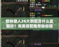 怪物獵人2G大劍配合什么武器好？完美搭配推薦助你輕松征戰獵場