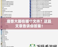 魔獸大腳在哪個文件？這篇文章告訴你答案！