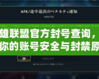 英雄聯(lián)盟官方封號(hào)查詢，了解你的賬號(hào)安全與封禁原因！