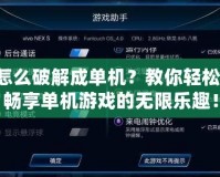 網(wǎng)游怎么破解成單機(jī)？教你輕松轉(zhuǎn)換，暢享單機(jī)游戲的無限樂趣！