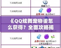 《QQ炫舞寵物蛋怎么獲得？全面攻略揭秘！》
