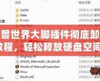 魔獸世界大腳插件徹底卸載教程，輕松釋放硬盤空間！
