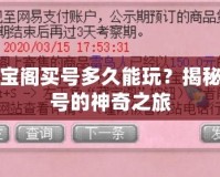 夢幻藏寶閣買號多久能玩？揭秘寶閣買號的神奇之旅