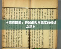 《修真網游：跨越虛擬與現(xiàn)實的修煉之路》