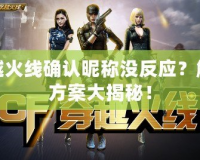 穿越火線確認昵稱沒反應(yīng)？解決方案大揭秘！