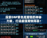 探索DNF紫色龍寵物的神秘力量，打造最強寵物陣容！