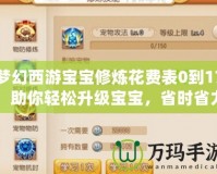 夢幻西游寶寶修煉花費表0到17，助你輕松升級寶寶，省時省力！
