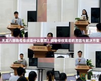 天龍八部賬號停權是什么意思？揭秘停權背后的原因與解決方案