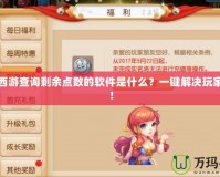 夢(mèng)幻西游查詢剩余點(diǎn)數(shù)的軟件是什么？一鍵解決玩家煩惱！