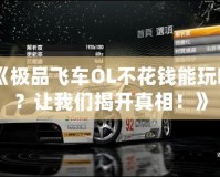 《極品飛車OL不花錢能玩嗎？讓我們揭開真相！》