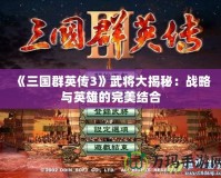 《三國群英傳3》武將大揭秘：戰略與英雄的完美結合