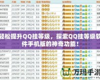 輕松提升QQ掛等級，探索QQ掛等級軟件手機(jī)版的神奇功能！