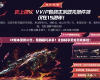CF版本更新補償，超值福利來襲！讓你暢享更好游戲體驗！