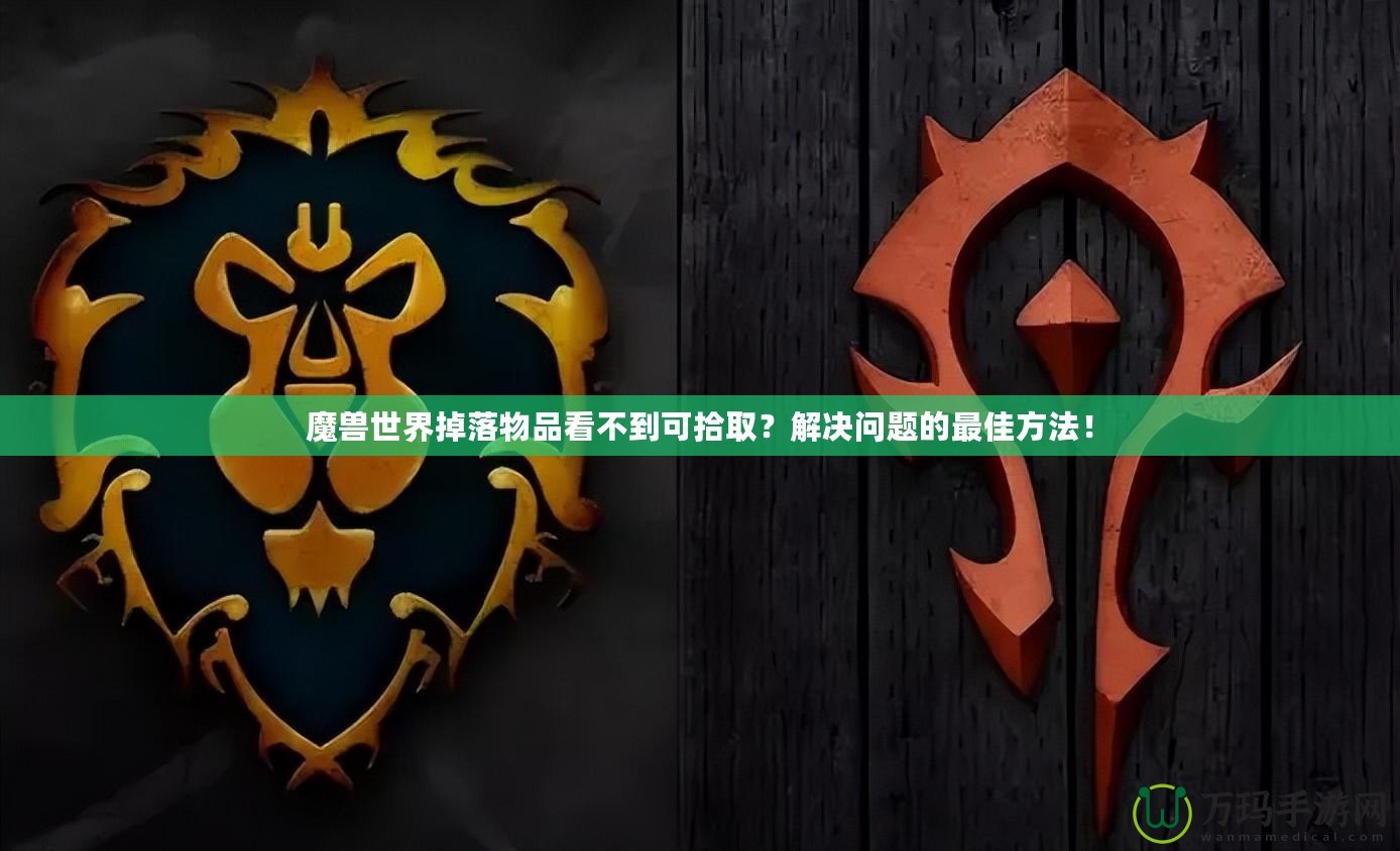 魔獸世界掉落物品看不到可拾取？解決問(wèn)題的最佳方法！