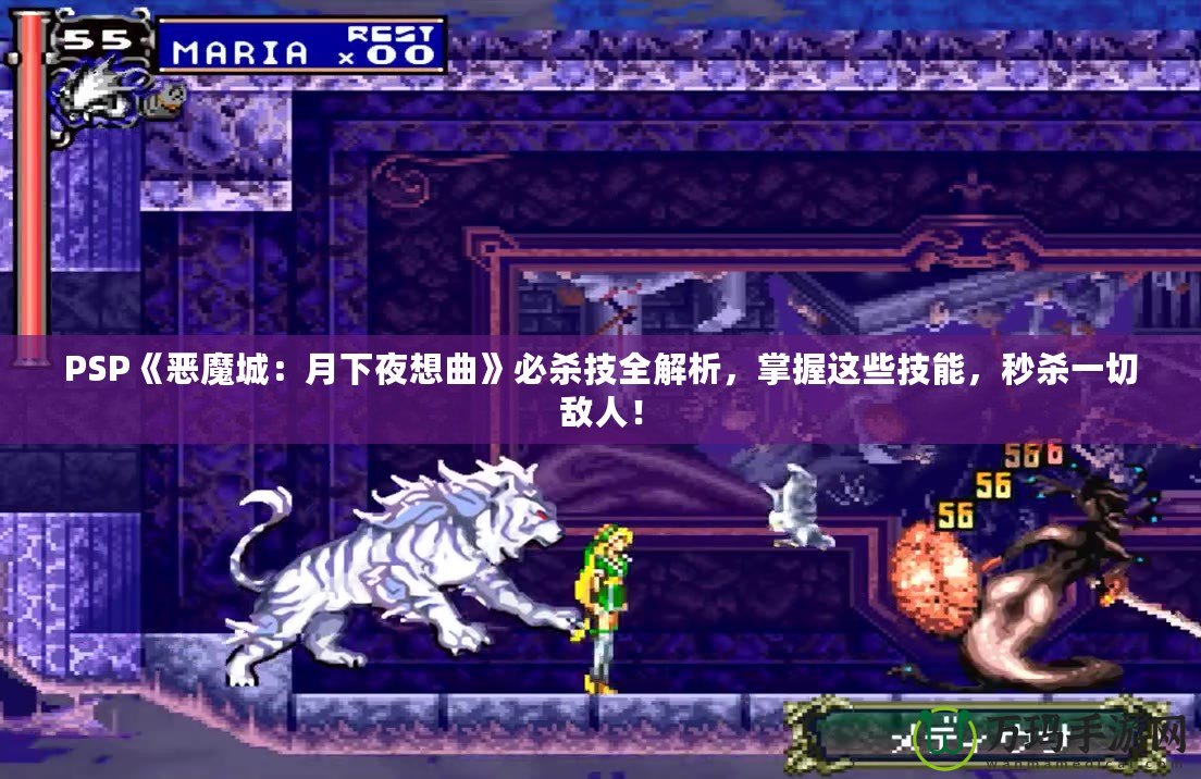 PSP《惡魔城：月下夜想曲》必殺技全解析，掌握這些技能，秒殺一切敵人！