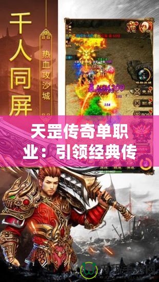 天罡?jìng)髌鎲温殬I(yè)：引領(lǐng)經(jīng)典傳奇新風(fēng)潮，體驗(yàn)超越時(shí)代的戰(zhàn)斗快感
