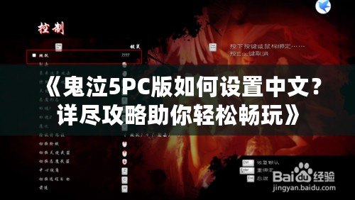 《鬼泣5PC版如何設置中文？詳盡攻略助你輕松暢玩》