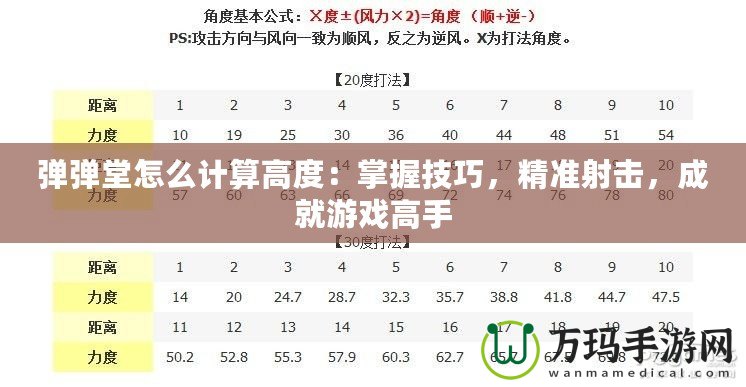 彈彈堂怎么計算高度：掌握技巧，精準射擊，成就游戲高手