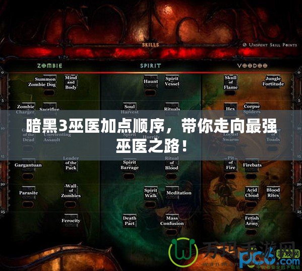 暗黑3巫醫加點順序，帶你走向最強巫醫之路！